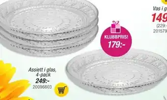 Guldfynd Assiett i glas erbjuda