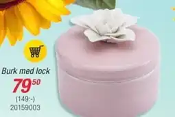 Guldfynd Burk med lock erbjuda
