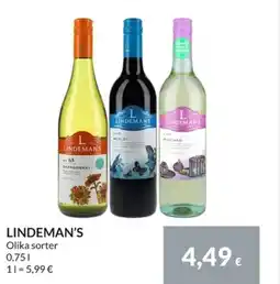 Nielsen Discount Lindeman's erbjuda