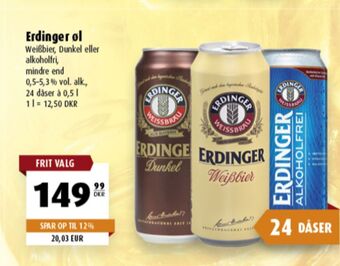 Scandinavian Park Erdinger Weissbier Öl erbjuda