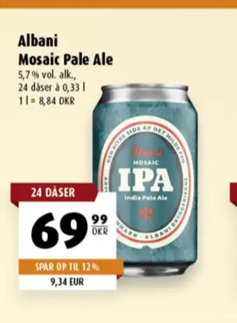 Scandinavian Park Albani Mosaic IPA Öl erbjuda