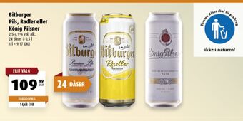 Scandinavian Park König Pilsener Öl erbjuda