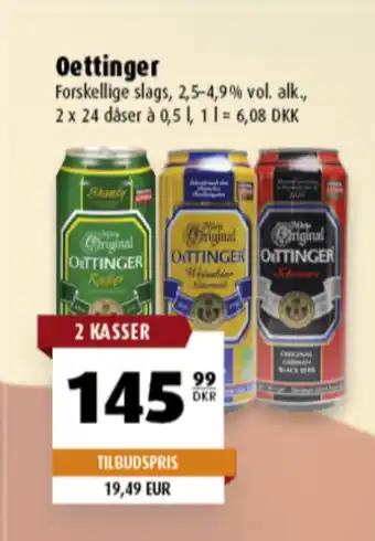 Scandinavian Park Oettinger Hefeweissbier Öl erbjuda