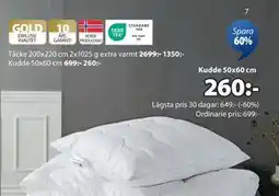 JYSK Kudde 50x60 cm, SEK 260 erbjuda