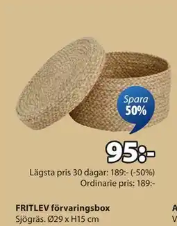 JYSK FRITLEV förvaringsbox, SEK 95 erbjuda