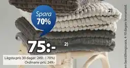 JYSK HAGTORN fleecepläd., SEK 75 erbjuda
