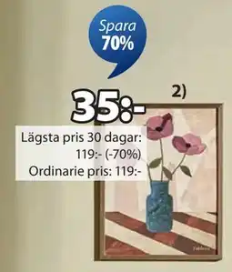 JYSK TORD fotoram, SEK 35 erbjuda