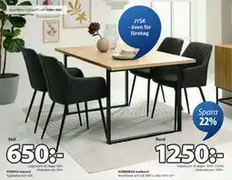 JYSK PURHUS matstol, SEK 650 erbjuda