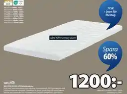JYSK WELLPUR GULEN GT65 bäddmadrass, SEK 1200 erbjuda