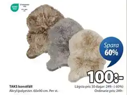 JYSK TAKS konstfäll, SEK 100 erbjuda