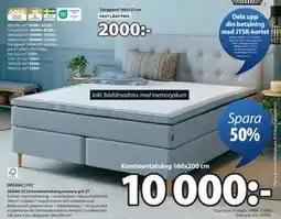 JYSK SOKNA GC35 kontinentalsäng memory grå-27, SEK 10000 erbjuda