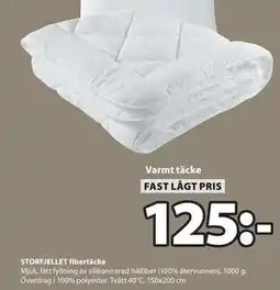 JYSK STORFJELLET fibertäcke, SEK 125 erbjuda