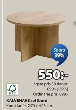JYSK KALVEHAVE soffbord, SEK 550 erbjuda