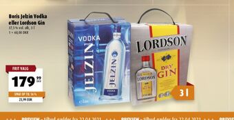 Scandinavian Park Jelzin Vodka erbjuda