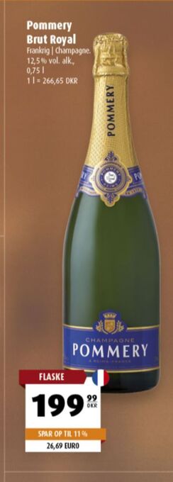 Scandinavian Park Pommery Champagne erbjuda