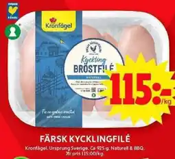 ICA Maxi Färsk kycklingfilé erbjuda
