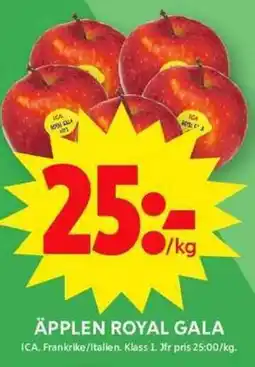 ICA Maxi Äpplen royal gala erbjuda