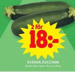 ICA Maxi Svensk zucchini erbjuda