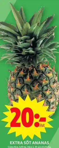 ICA Maxi Extra söt ananas erbjuda