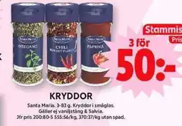 ICA Maxi Kryddor erbjuda