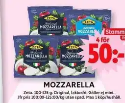 ICA Maxi Mozzarella erbjuda