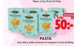 ICA Maxi Pasta erbjuda