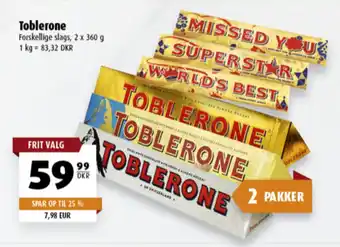 Scandinavian Park Toblerone Choklad erbjuda