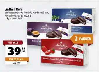 Scandinavian Park Anthon Berg Marsipantårtor erbjuda