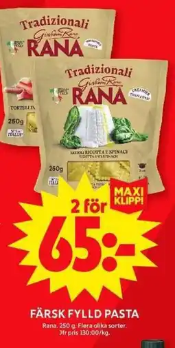 ICA Maxi Rana Färsk fylld pasta erbjuda