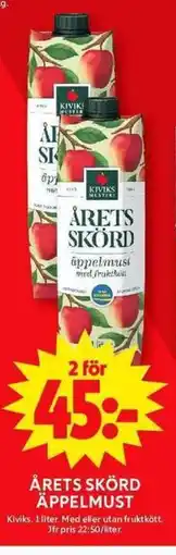ICA Maxi KIVIKS Årets skörd äppelmust erbjuda
