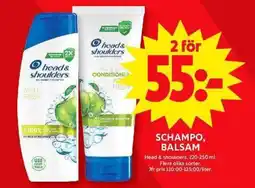 ICA Maxi Head & shoulders Schampo, balsam erbjuda