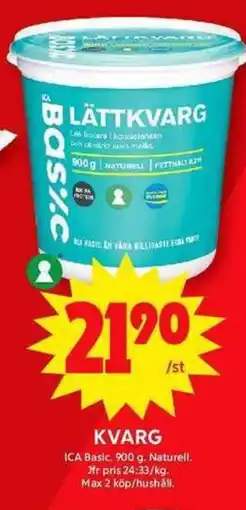 ICA Maxi ICA Basic Wlättkvarg erbjuda