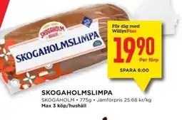 Willys Skogaholmslimpa erbjuda
