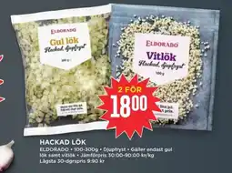 Willys ELDORADO Hackad lök erbjuda