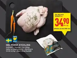 Willys Hel färsk kyckling erbjuda