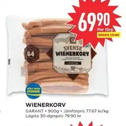 Willys GARANT Wienerkorv erbjuda