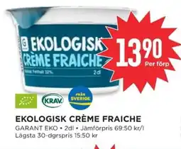 Willys ELDORADO Ekologisk crème fraiche erbjuda