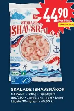 Willys GARANT Skalade ishavsräkor erbjuda