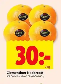 ICA Kvantum ICA Clementiner Nadorcott erbjuda
