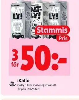 ICA Kvantum OATLY iKaffe erbjuda