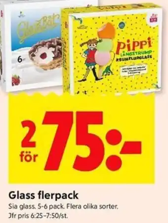 ICA Kvantum Glass flerpack erbjuda