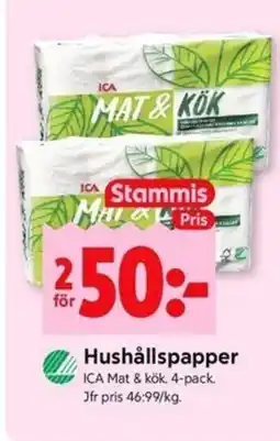 ICA Kvantum ICA Hushållspapper erbjuda