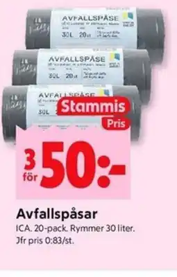 ICA Kvantum ICA Avfallspåsar erbjuda