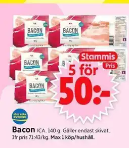 ICA Supermarket ICA Bacon erbjuda