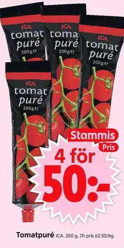 ICA Supermarket ICA Tomatpuré erbjuda
