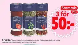 ICA Supermarket SANTA MARIA Kryddor erbjuda