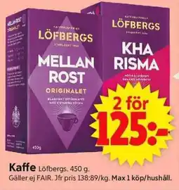ICA Supermarket LÖFBERGS Kaffe erbjuda