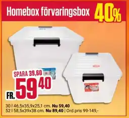 ÖoB Homebox förvaringsbox erbjuda