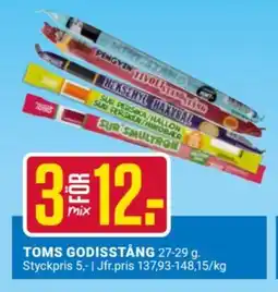 ÖoB TOMS Godisstång erbjuda