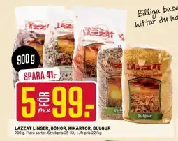 ÖoB LAZZAT Linser, bönor, kikärtor, bulgur erbjuda